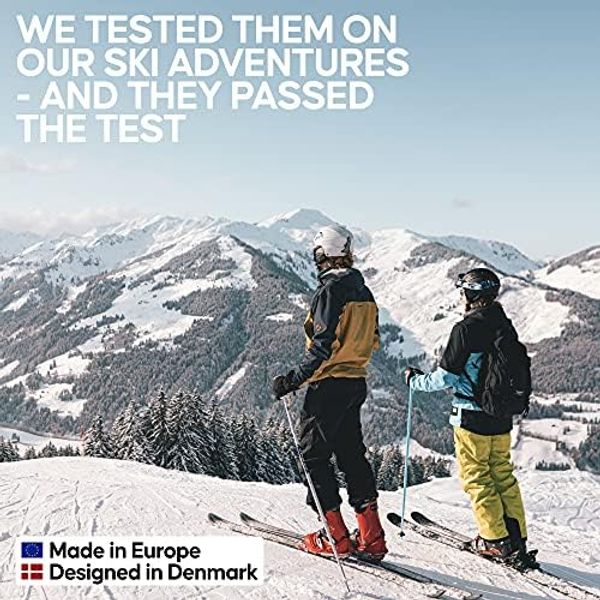 DANISH ENDURANCE CHAUSSETTES SKI THERMIQUES MÉRINOS - REMBOURRAGE TIBIA + TALON + AVANT-PIED