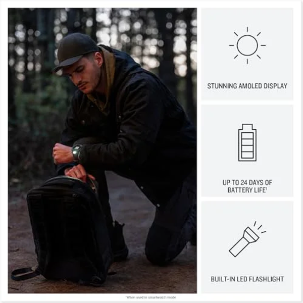 GARMIN INSTINCT 3 AMOLED TACTICAL - MODES TACTIQUES COMPLETS