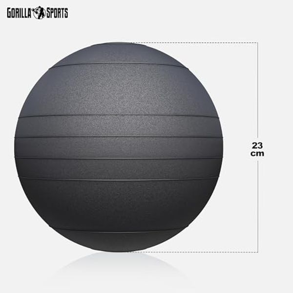 GORILLA SPORTS SLAM BALL 10KG - DE 3 À 20KG POUR TOUS LES NIVEAUX