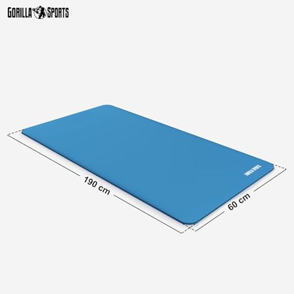 GORILLA SPORTS TAPIS MOUSSE FITNESS - 190 × 60 CM : COUVRE LE CORPS ENTIER