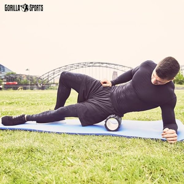 GORILLA SPORTS TAPIS MOUSSE FITNESS - DOUBLE FACE : SOL + SURFACE