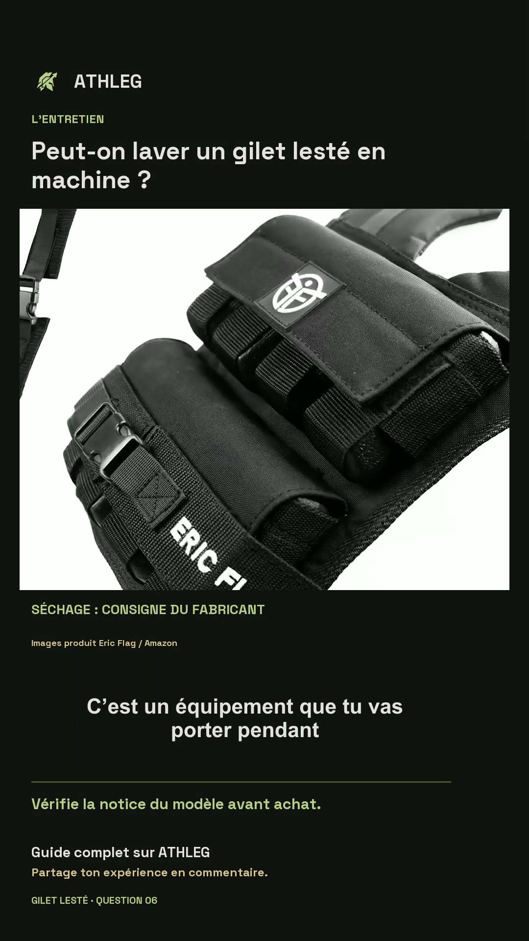 Vignette de la vidéo : Peut-on laver un gilet lesté en machine ?