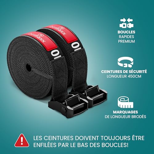 BEMAXX ANNEAUX DE GYMNASTIQUE BOIS - Un ensemble réglable