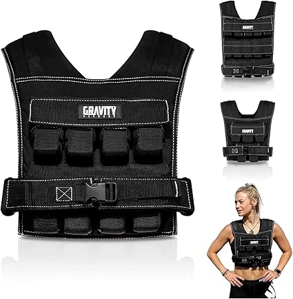 GRAVITY FITNESS WEIGHTED VEST 15-20KG GRAVITY FITNESS WEIGHTED VEST 15-20KG