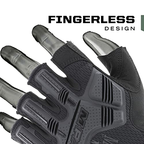 D3O PAUME + TPE PHALANGES MECHANIX M-PACT FINGERLESS - D3O PAUME + TPE PHALANGES