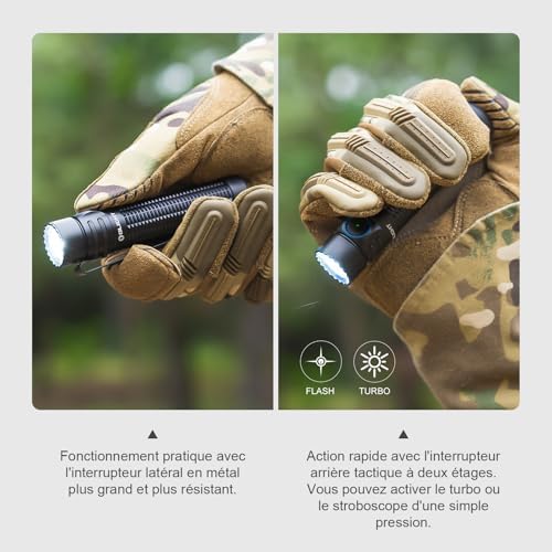 LED AMÉLIORÉ : 240M DE PORTÉE OLIGHT WARRIOR MINI 3 - LED AMÉLIORÉ : 240M DE PORTÉE