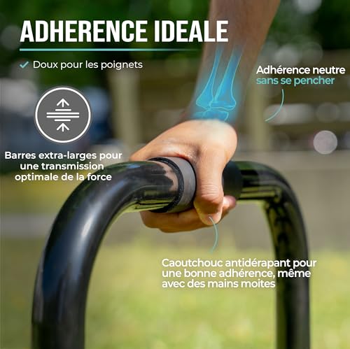 MOUSSE ERGONOMIQUE QUI ABSORBE LA TRANSPIRATION PULLUP & DIP PARALLETTES FITNESS - MOUSSE ERGONOMIQUE QUI ABSORBE LA TRANSPIRATION