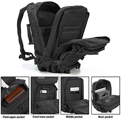 POLYESTER 900D RENFORCÉ QT&QY SAC TACTIQUE 45L - POLYESTER 900D RENFORCÉ