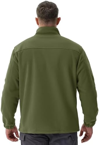 MULTIPLES POCHES ZIPPÉES TACVASEN VESTE POLAIRE MILITAIRE - MULTIPLES POCHES ZIPPÉES