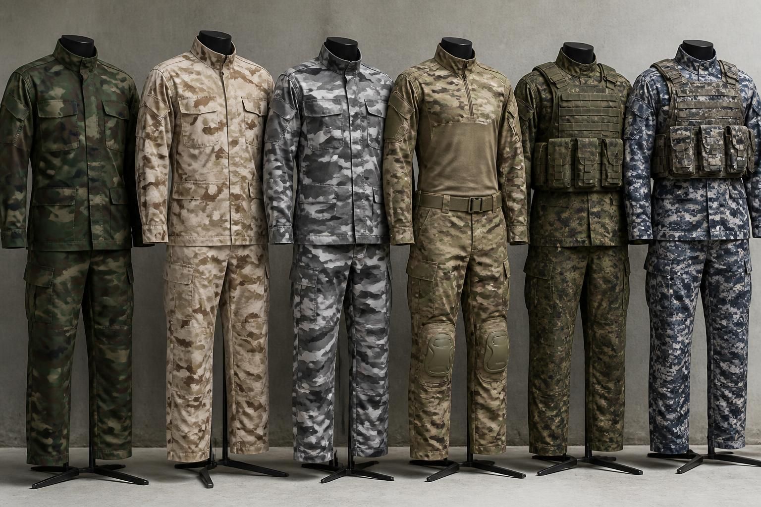 découvrez notre guide complet sur les vêtements militaires de camouflage, leurs motifs variés et leurs usages pour un style tactique et fonctionnel. découvrez notre guide complet sur les vêtements militaires de camouflage, leurs motifs variés et leurs usages pour un style tactique et fonctionnel.